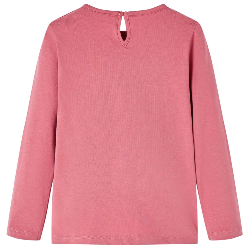 Vidaxl Kinderhemd mit langen Ärmeln 92 Old Pink