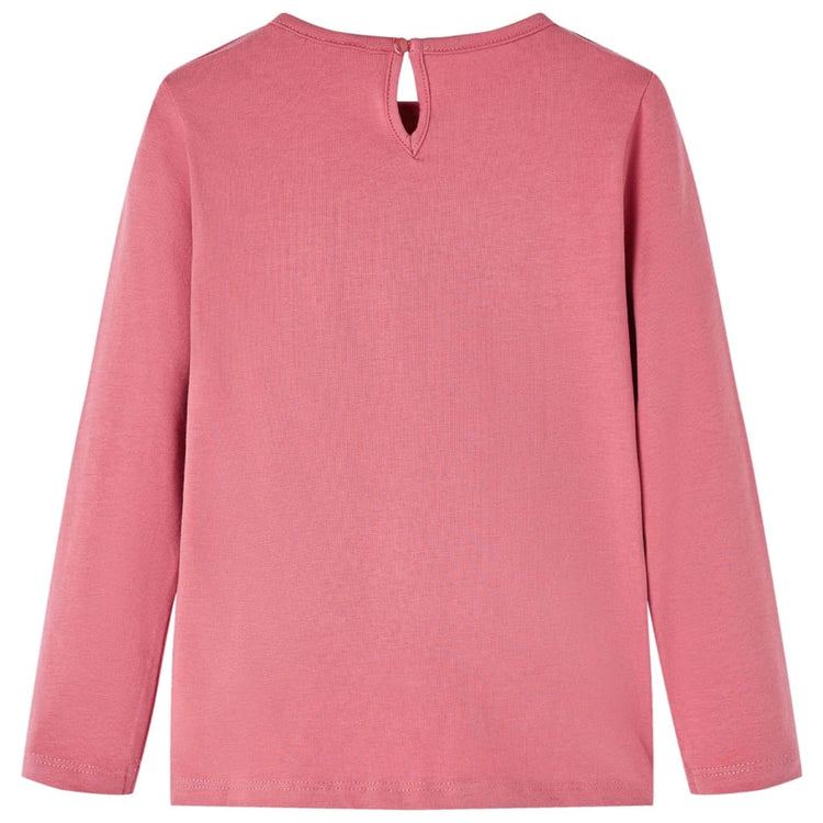 Vidaxl Kinderhemd mit langen Ärmeln 92 Old Pink