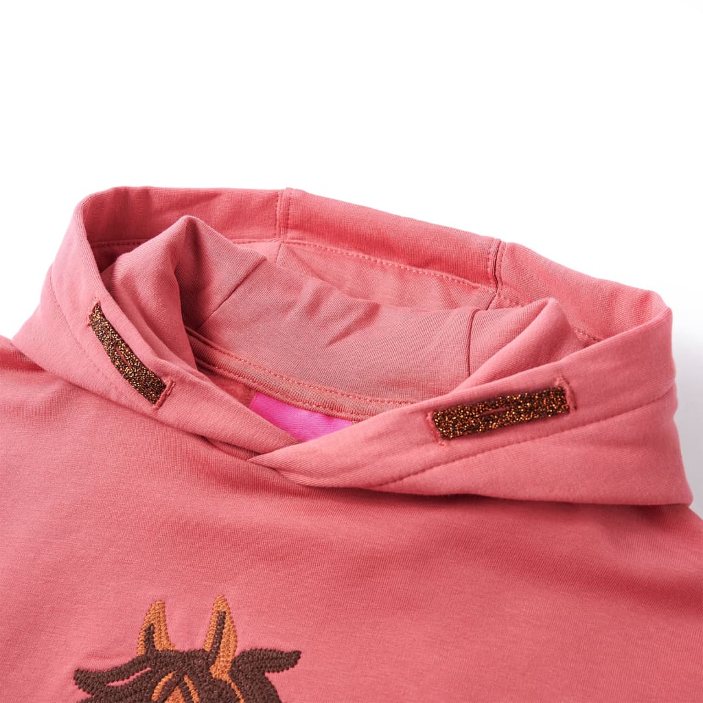 Vidaxl Kinderpullover mit Hood 140 Old Pink