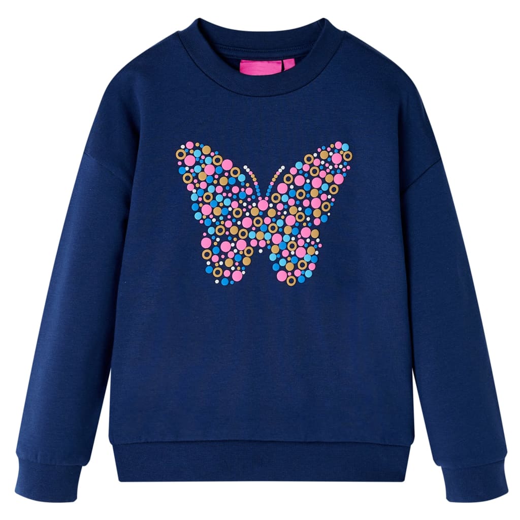 Vidaxl Kinderpullover 128 Marineblau