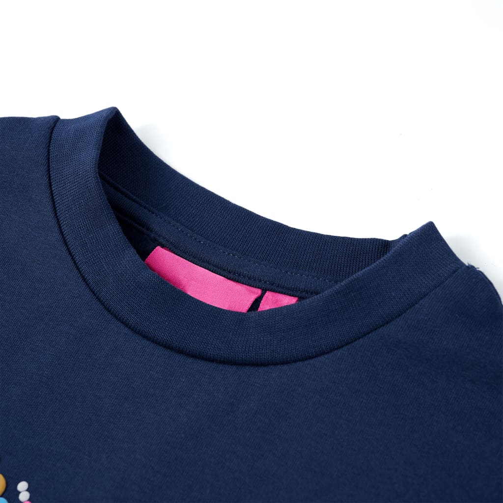 Vidaxl Kinderpullover 128 Marineblau