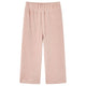 Vidaxl Kinderbroek 104 Rippen -Samt hellrosa