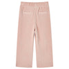 Vidaxl Kinderbroek 128 Rippen Samt hellrosa