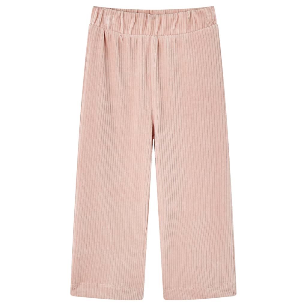 Vidaxl Kinderbroek 140 Rippen Samt hellrosa