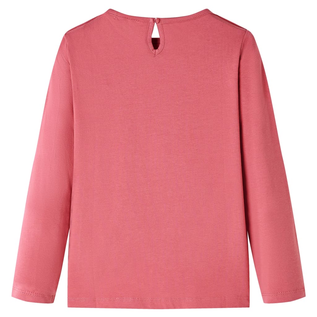 Vidaxl Kinderhemd mit langen Ärmeln 128 Old Pink