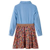 Vidaxl Kinderkleid mit langen Ärmeln 104 Marineblau und Denimblau