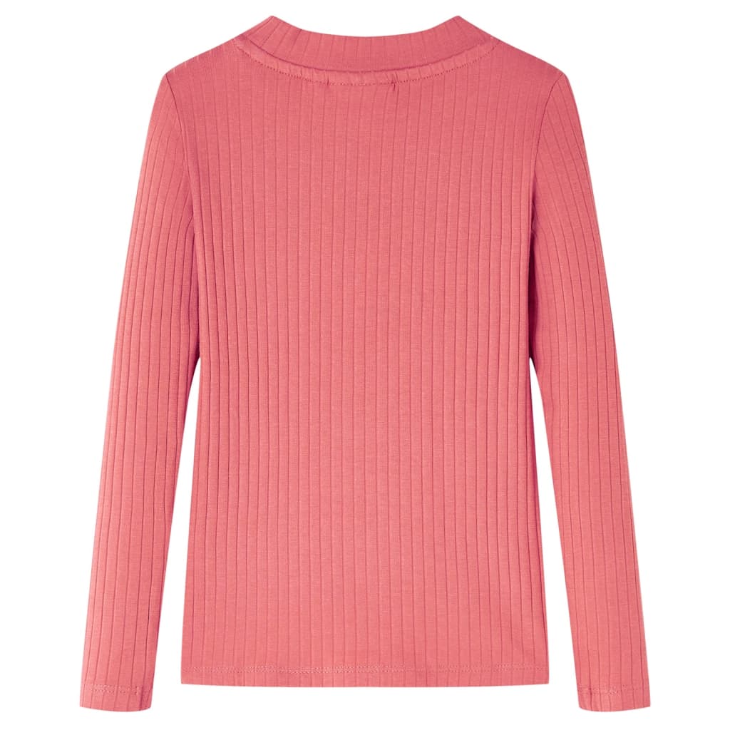 Vidaxl Kinderhemd mit langen Ärmeln 116 Old Pink