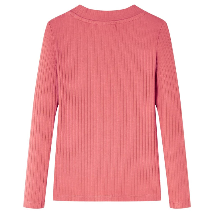 Vidaxl Kinderhemd mit langen Ärmeln 116 Old Pink