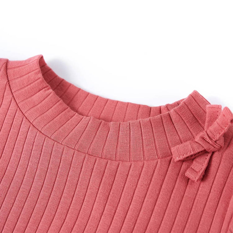 Vidaxl -Kinderhemd mit langen Ärmeln 140 alt Pink