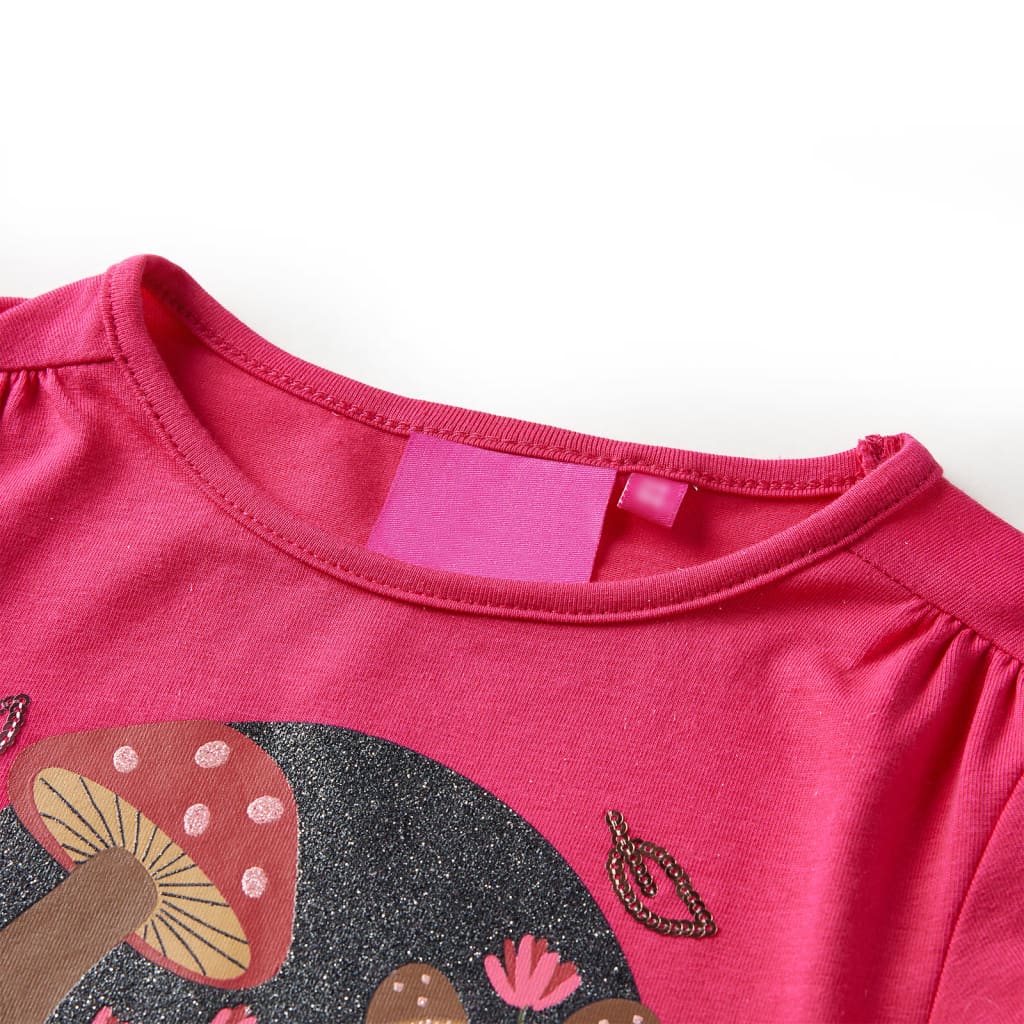 Vidaxl Kinderhemd mit langen Ärmeln 92 hellrosa