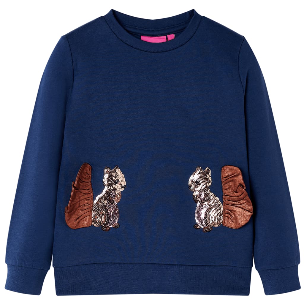 Vidaxl Kinderpullover 128 Marineblau