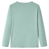 Vidaxl -Kinderhemd mit langen Ärmeln 92 Middelmint -Colored