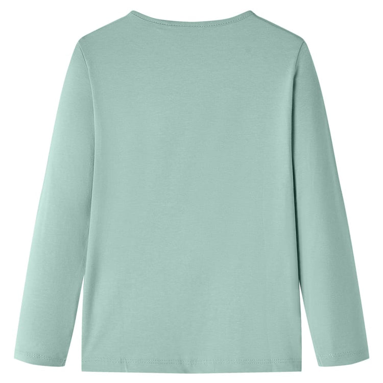 Vidaxl -Kinderhemd mit langen Ärmeln 104 Middelmint -Colored