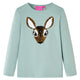 Vidaxl -Kinderhemd mit langen Ärmeln 128 Middelmint -Colored