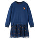 Vidaxl Kinderkleid mit langen Ärmeln 92 Marineblau