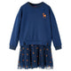 Vidaxl Kinderkleid mit langen Ärmeln 104 Marineblau
