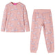 Vidaxl Kinderpyjamas mit Langhülsen 116 hellrosa