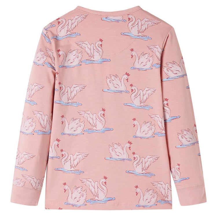 Vidaxl Kinderpyjamas mit Langhülsen 116 hellrosa