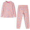Vidaxl Kinderpyjamas mit Langhülsen 128 hellrosa