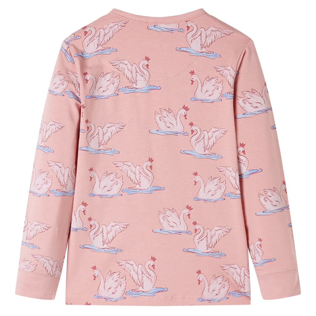 Vidaxl Kinderpyjamas mit Langhülsen 128 hellrosa