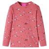 Vidaxl Kinderpyjama mit langen Ärmeln 128 Old Pink