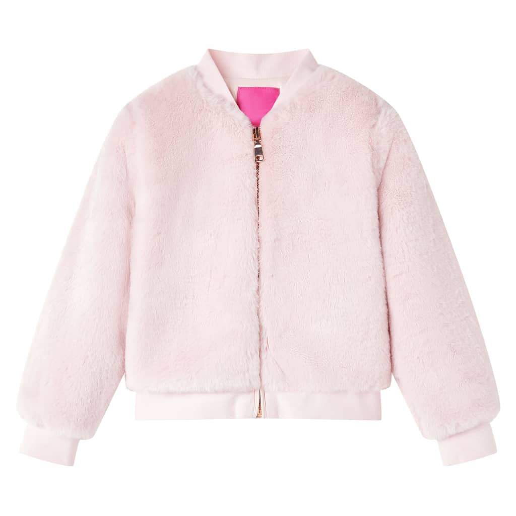 Vidaxl Kinderjacke 104 Kunstversorgung weiches Rosa