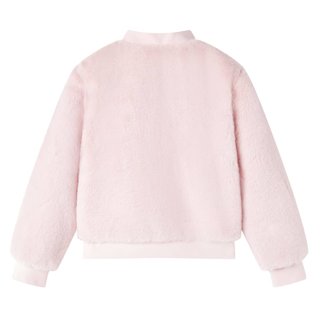 Vidaxl Kinderjacke 104 Kunstversorgung weiches Rosa
