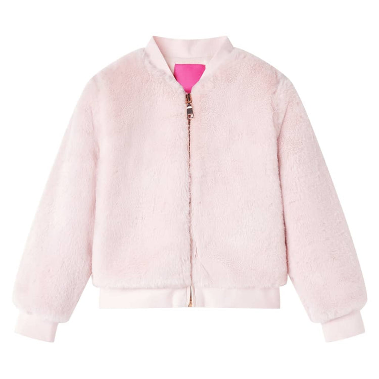 Vidaxl Kinderjacke 116 Kunstversorgung weiches Rosa