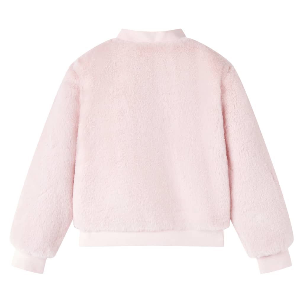 Vidaxl Kinderjacke 140 Kunstversorgung weiches Rosa