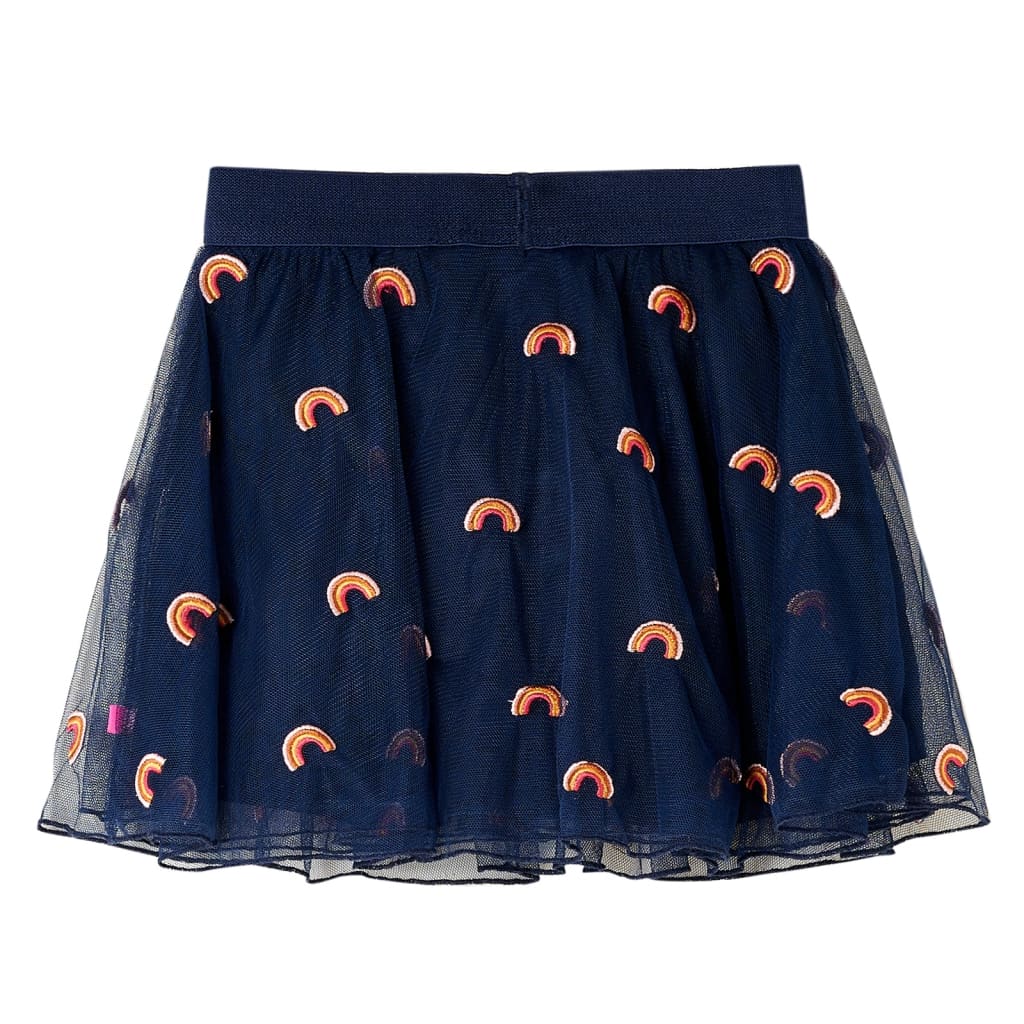 Vidaxl Kinderrock mit Tulle 116 Marineblau