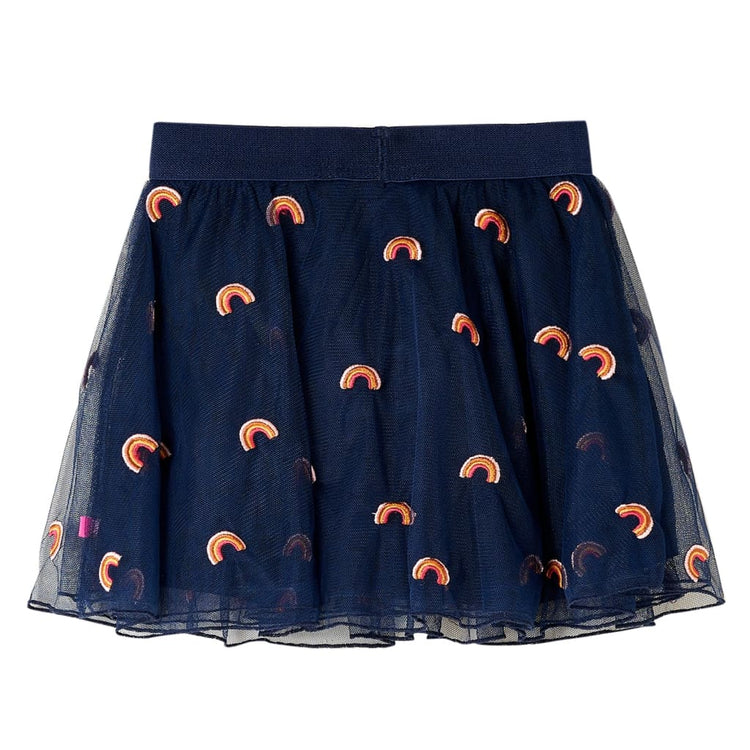 Vidaxl Kinderrock mit Tulle 116 Marineblau
