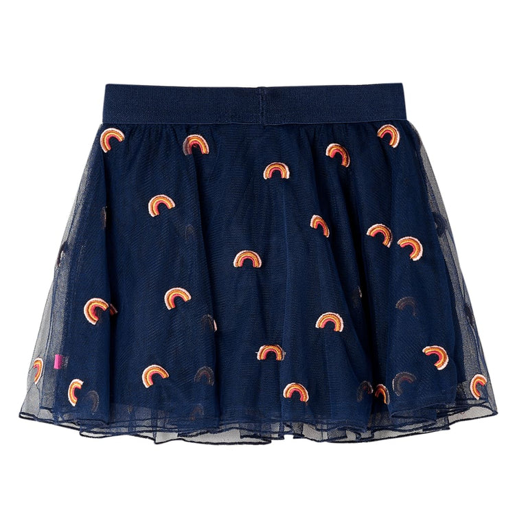 Vidaxl Kinderrock mit Tulle 128 Marineblau
