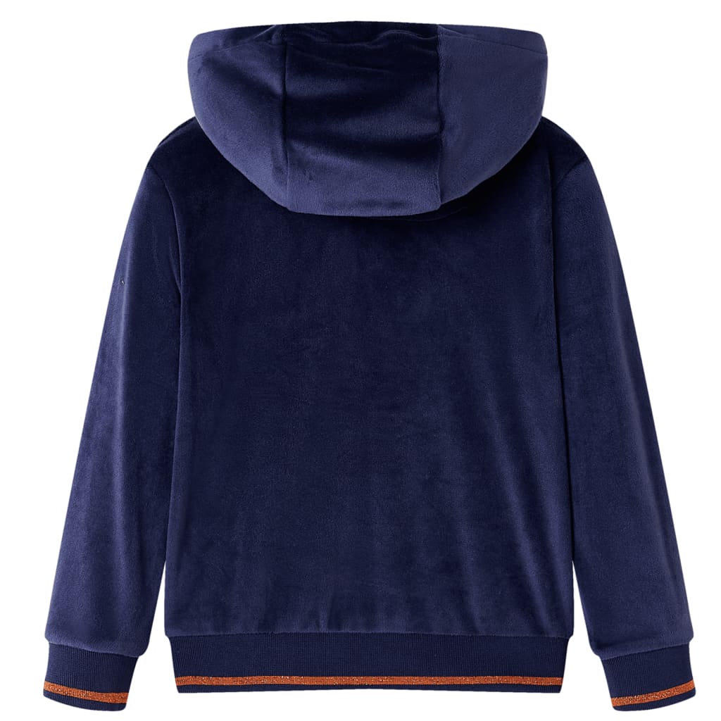 Vidaxl Kinderjacke mit Haube 116 Marineblau