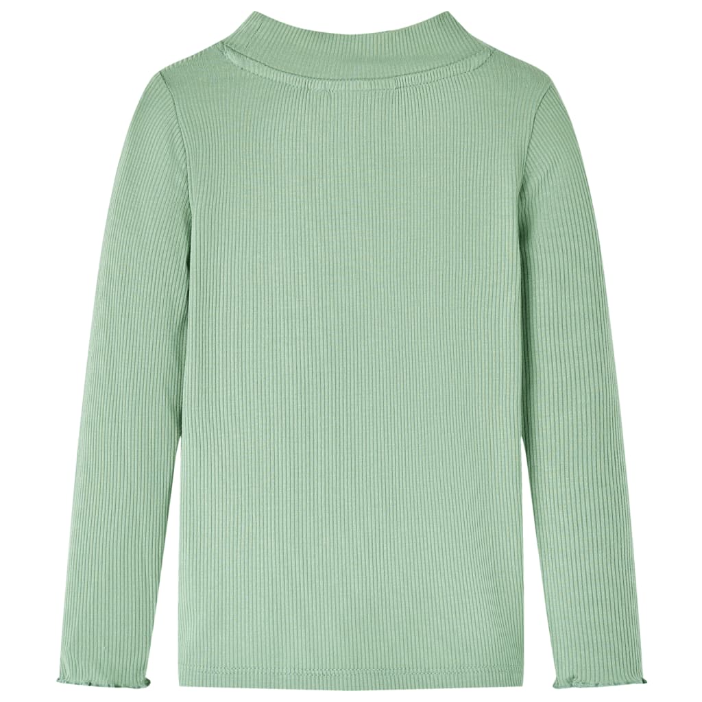 Vidaxl -Kinderhemd mit Langarm Low Col 92 Darkmint -Colored