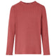 Vidaxl -Kinderhemd mit langen Ärmeln und Low Col 104 Red -Brown