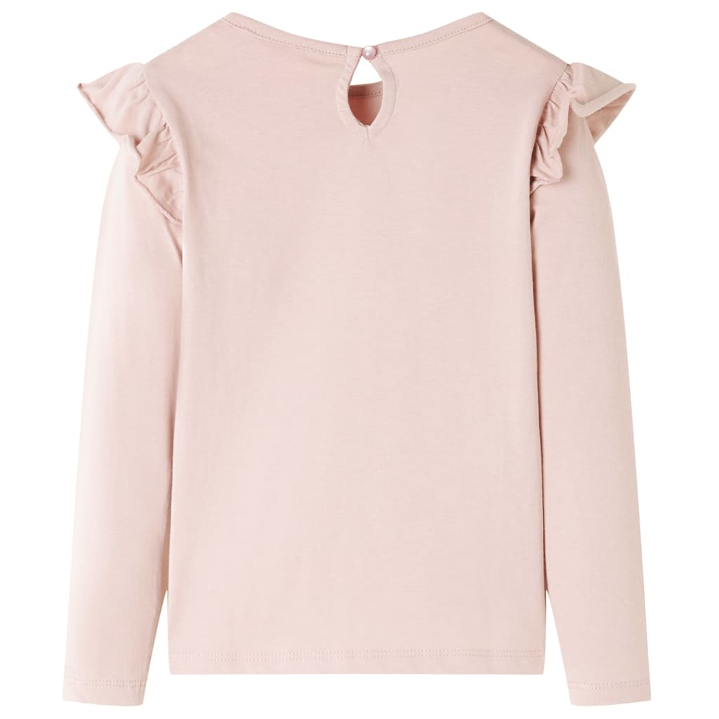 Vidaxl -Kinderhemd mit langen Ärmeln 104 Pink