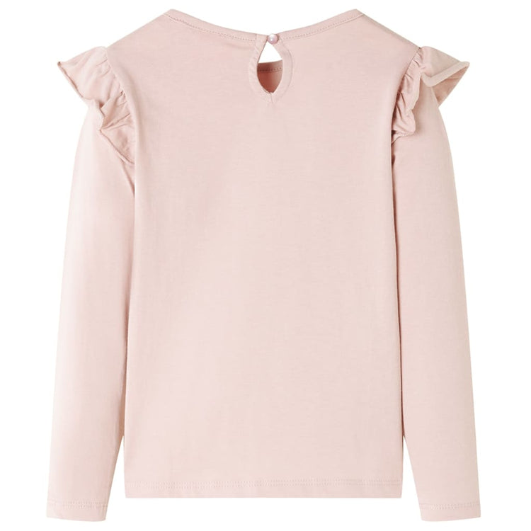 Vidaxl -Kinderhemd mit langen Ärmeln 104 Pink
