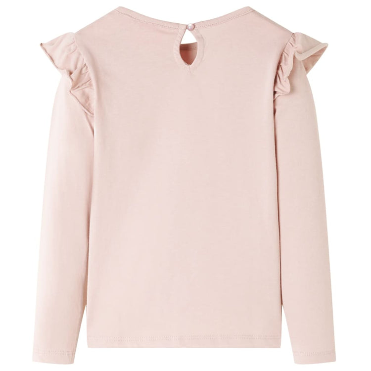 Vidaxl Kinderhemd mit langen Ärmeln 116 Pink