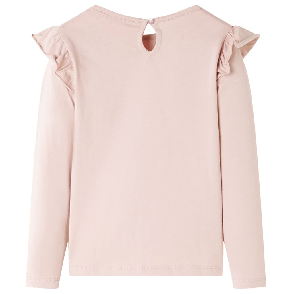 Vidaxl Kinderhemd mit langen Ärmeln 128 Pink