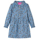 Vidaxl -Kinderkleid mit langen Ärmeln 116 Benzinfarbe