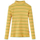 Vidaxl -Kinderhemd mit langen Ärmeln 116 Striped Ocker -Colored