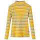 Vidaxl -Kinderhemd mit langen Ärmeln 128 Striped Ocker -Colored