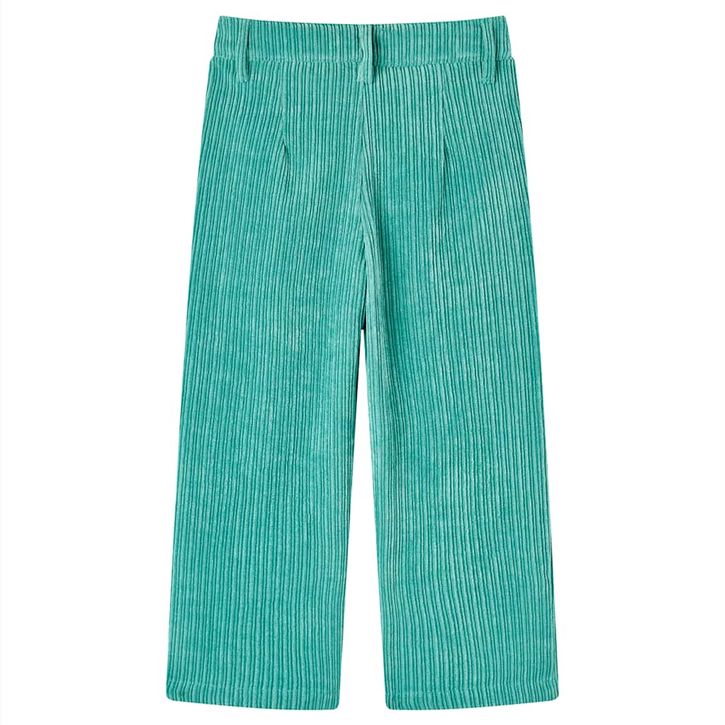 Vidaxl Kinderbroek 104 Rippen -Velvet Mint Green