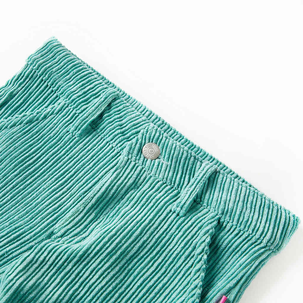Vidaxl Kinderbroek 104 Rippen -Velvet Mint Green