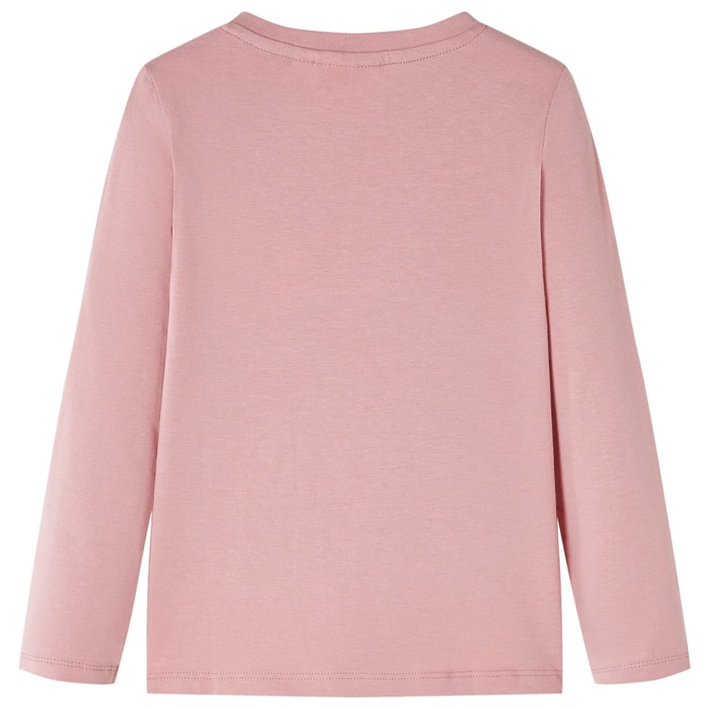 Vidaxl -Kinderhemd mit langen Ärmeln 104 Pink