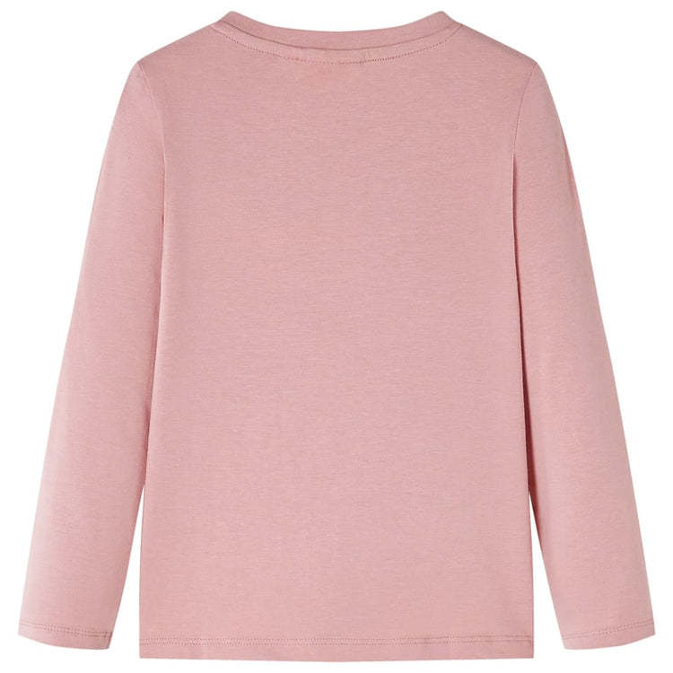 Vidaxl -Kinderhemd mit langen Ärmeln 104 Pink