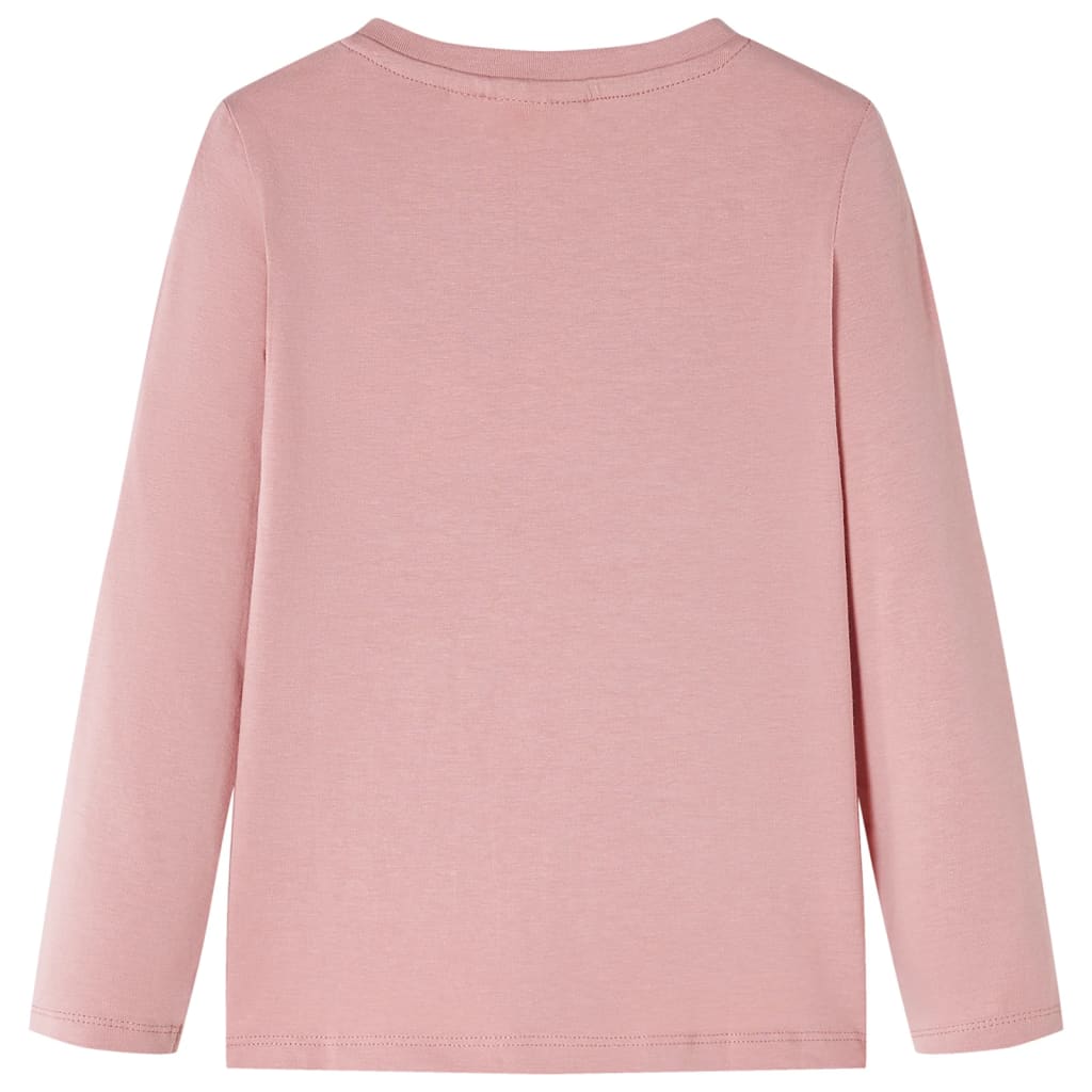 Vidaxl Kinderhemd mit langen Ärmeln 116 Pink
