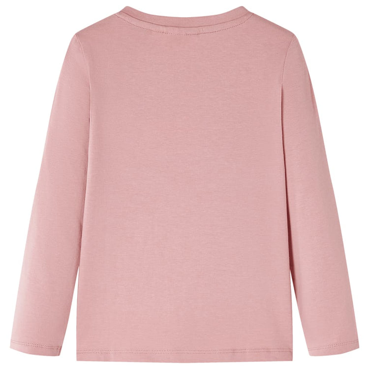 Vidaxl Kinderhemd mit langen Ärmeln 140 Pink