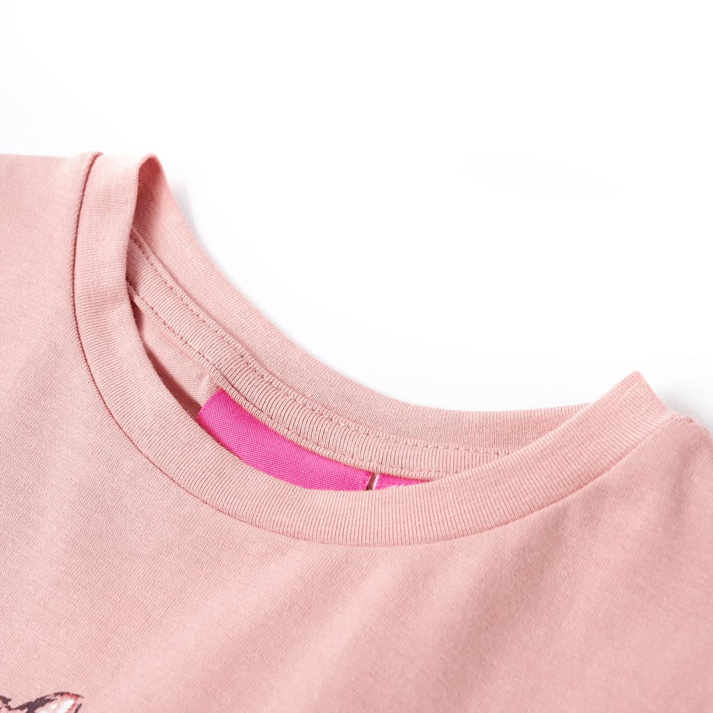 Vidaxl Kinderhemd mit langen Ärmeln 140 Pink