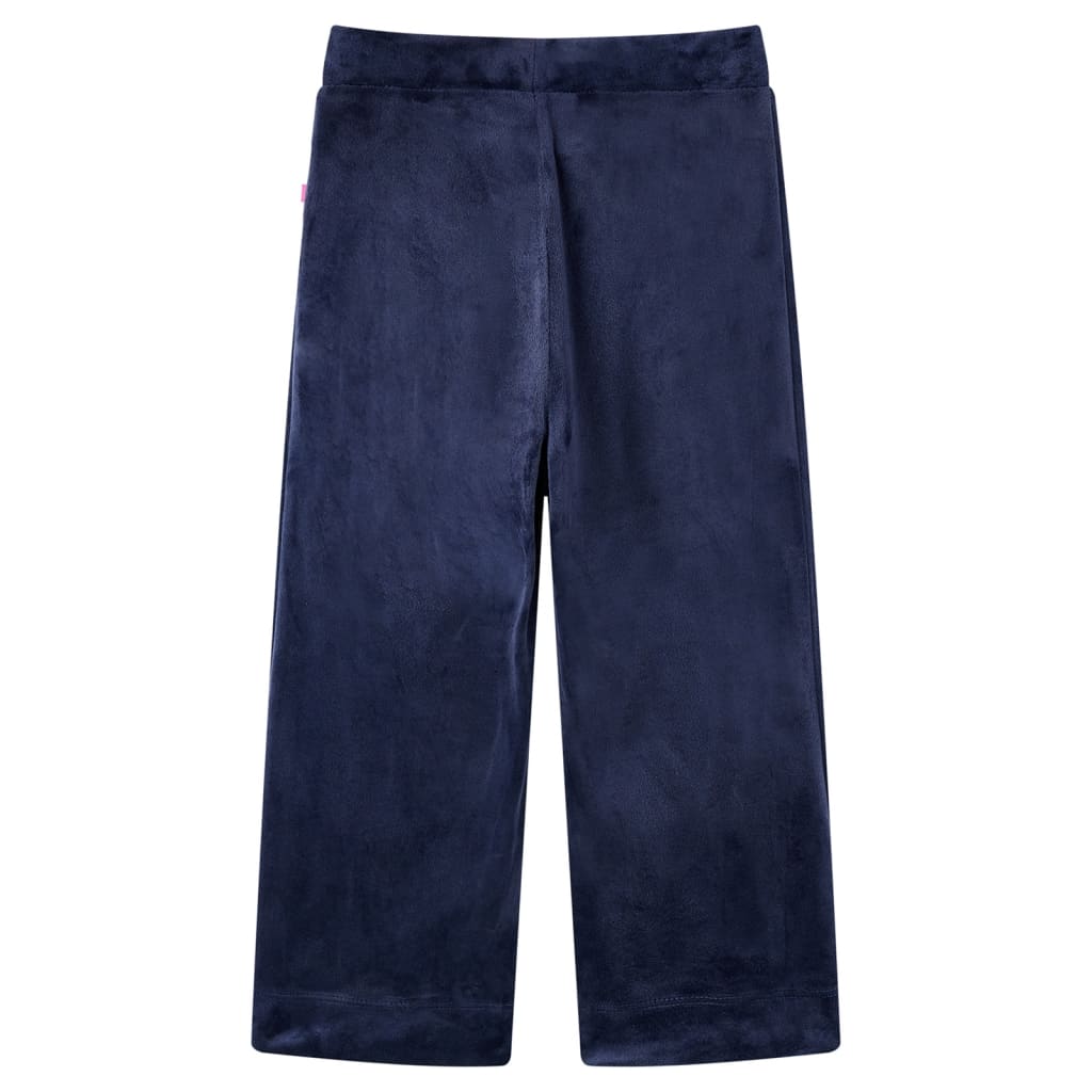Vidaxl Kinderhosen Velvet 92 Dunkelblau